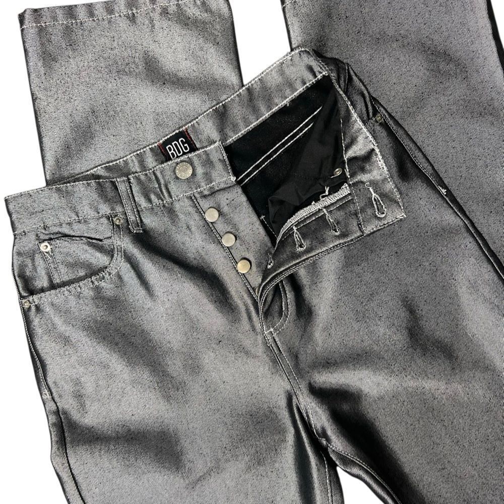 BDG Urban Outfitters metallic silver straight-leg jeans Size 26
